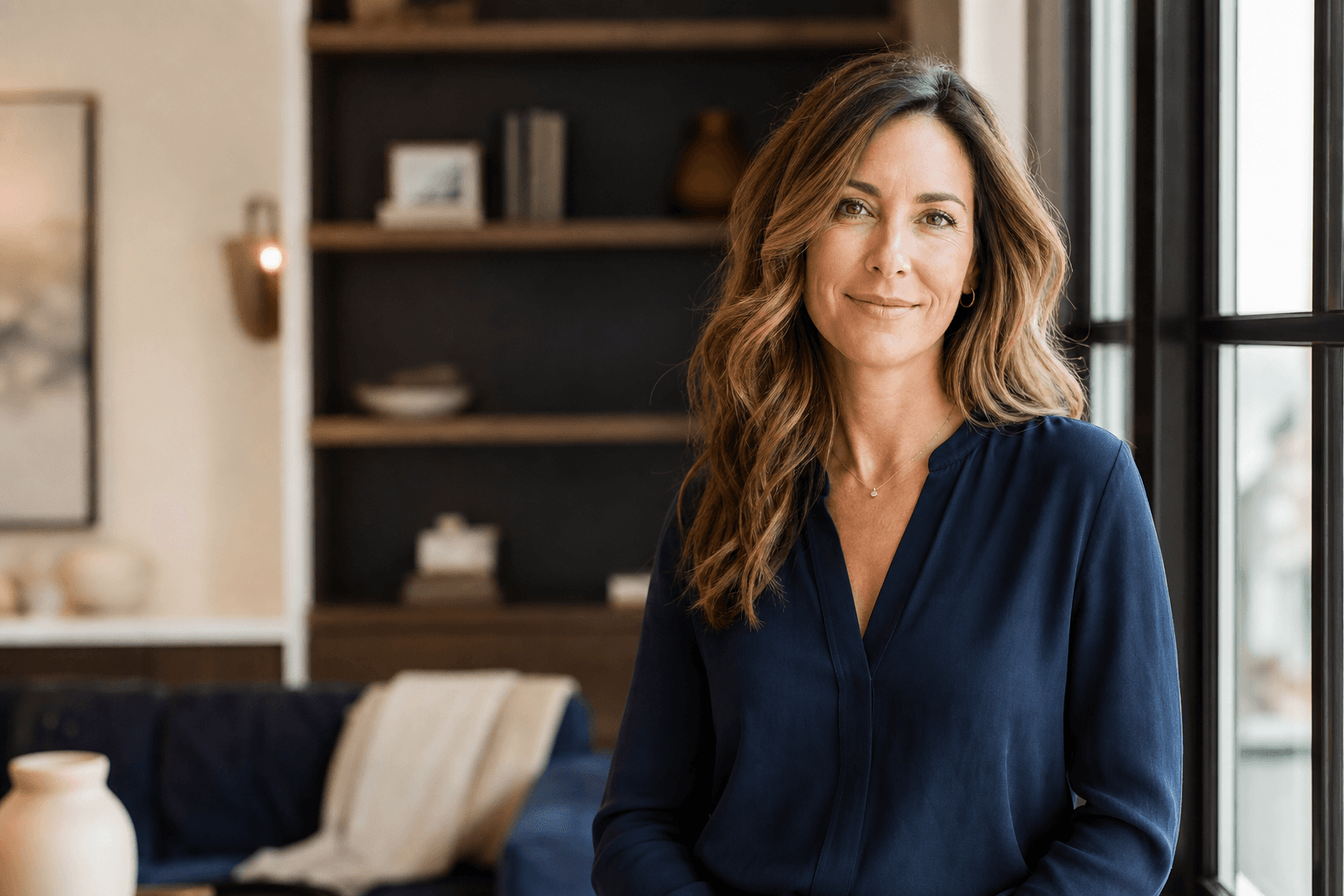 Adult taking a calm moment at home — representing Townley Health’s modern approach to weight care