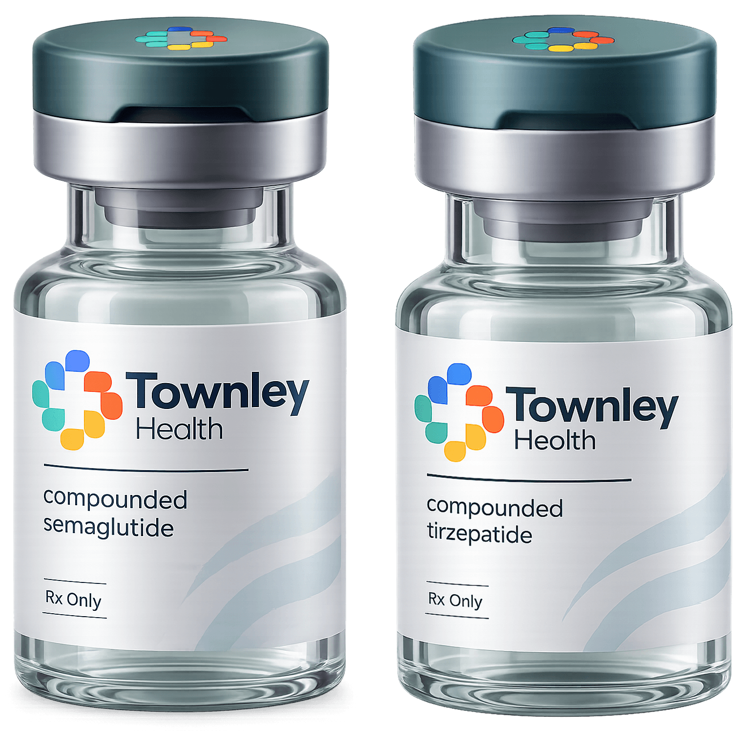 Townley Health Semaglutide and Tirzepatide medication bottles